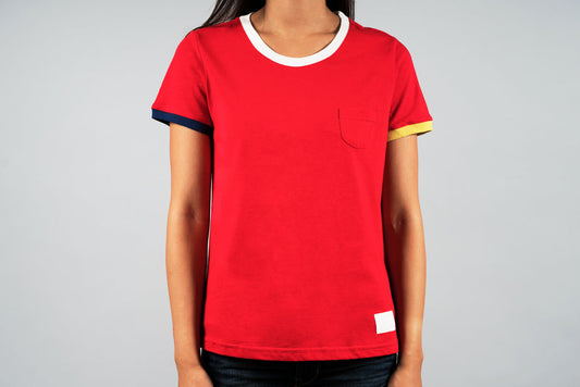 Red Sports Tee for woman